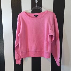 J. Crew Vibrant Pink Crew Neck Sweater